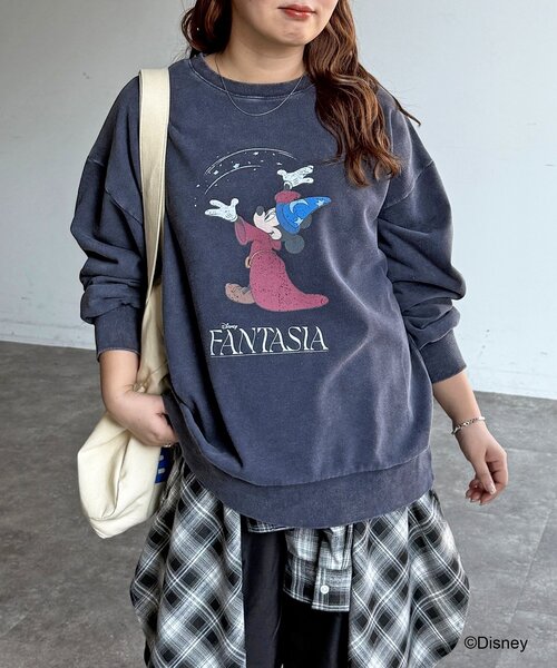 CPCM（シーピーシーエム）の「DisneyFantasia/裏毛スウェット（ニット/セーター・レディース・ピンク/ネイビー/ブラック/サックスブルー・FREE）」の18枚目の写真