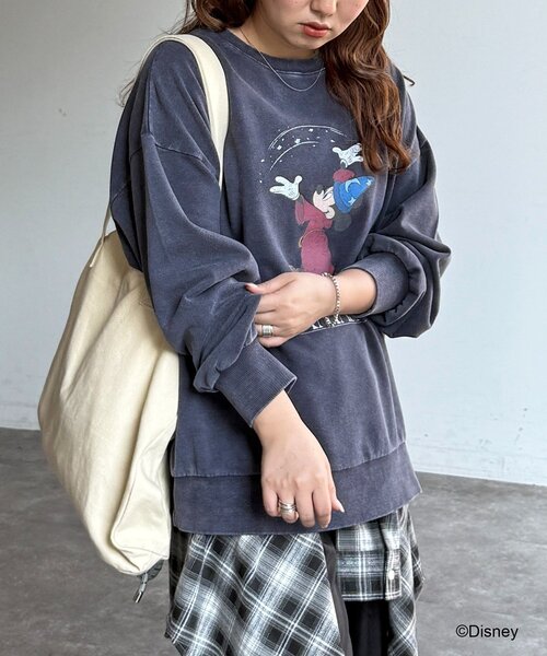 CPCM（シーピーシーエム）の「DisneyFantasia/裏毛スウェット（ニット/セーター・レディース・ピンク/ネイビー/ブラック/サックスブルー・FREE）」の21枚目の写真