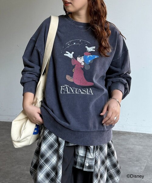 CPCM（シーピーシーエム）の「DisneyFantasia/裏毛スウェット（ニット/セーター・レディース・ピンク/ネイビー/ブラック/サックスブルー・FREE）」の22枚目の写真