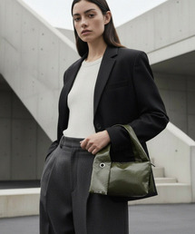 MANIG（マニジ）の「エイリングフォードクルッシュミニバッグカーキ（トートバッグ）」