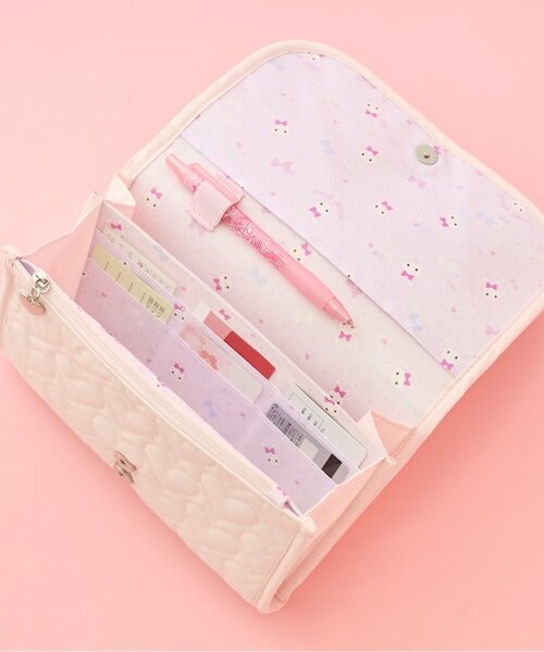 メゾピアノママ】ウサギアップリケ母子手帳マルチケース（母子手帳