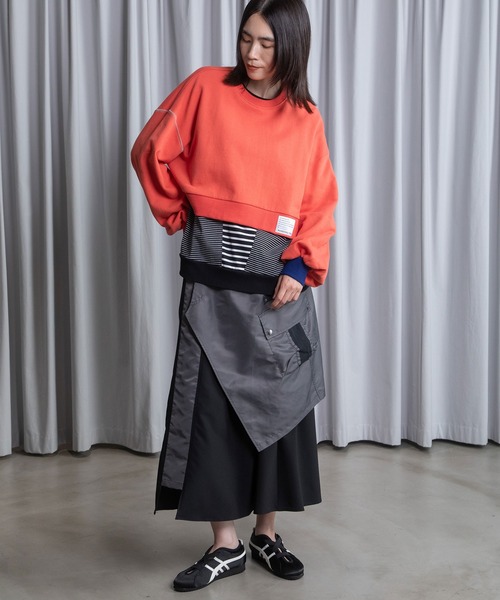 MARECHAL TERRE（マルシャルテル）の「ショート丈スウェット（スウェット・レディース・オレンジ/アイボリー/グレー/ライトブルー/ブラック・MEDIUM）」の8枚目の写真