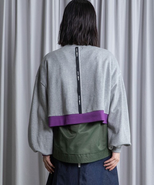 MARECHAL TERRE（マルシャルテル）の「ショート丈スウェット（スウェット・レディース・オレンジ/アイボリー/グレー/ライトブルー/ブラック・MEDIUM）」の20枚目の写真