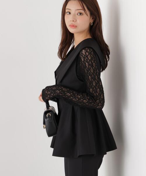 a/mie（アミー）の「＜ａ＞ビックカラージレ / 1216159200（ベスト・レディース・ブラック/グレー・MEDIUM/SMALL）」の5枚目の写真