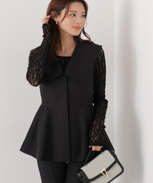 a/mie（アミー）の「＜ａ＞ビックカラージレ / 1216159200（ベスト・レディース・ブラック/グレー・MEDIUM/SMALL）」の8枚目の写真