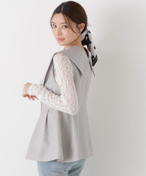 a/mie（アミー）の「＜ａ＞ビックカラージレ / 1216159200（ベスト・レディース・ブラック/グレー・MEDIUM/SMALL）」の17枚目の写真