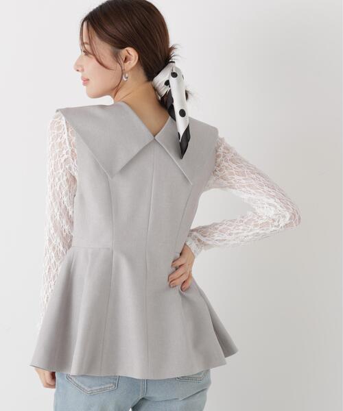 a/mie（アミー）の「＜ａ＞ビックカラージレ / 1216159200（ベスト・レディース・ブラック/グレー・MEDIUM/SMALL）」の22枚目の写真