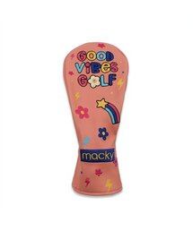 MACKY（マッキー）の「グッドバイブ ドライバーカバー コーラル（ゴルフグッズ）」