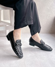 Noubel Voug Relax | 柔らかい！編み込みデザイン ビットローファー【2026新作】(ローファー)