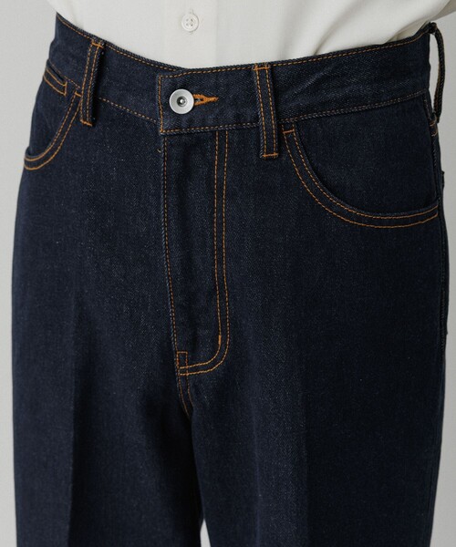 ADAM ET ROPE'(アダムエロペ)の「ストレート スラックスデニム / ADAM ET ROPE' JEANS -IMAG-(デニムパンツ・メンズ・ブラック系その他/ネイビー・S/M/L/XL)」の9枚目の写真