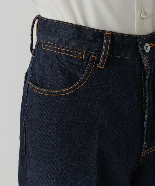 ADAM ET ROPE'(アダムエロペ)の「ストレート スラックスデニム / ADAM ET ROPE' JEANS -IMAG-(デニムパンツ・メンズ・ブラック系その他/ネイビー・S/M/L/XL)」の10枚目の写真