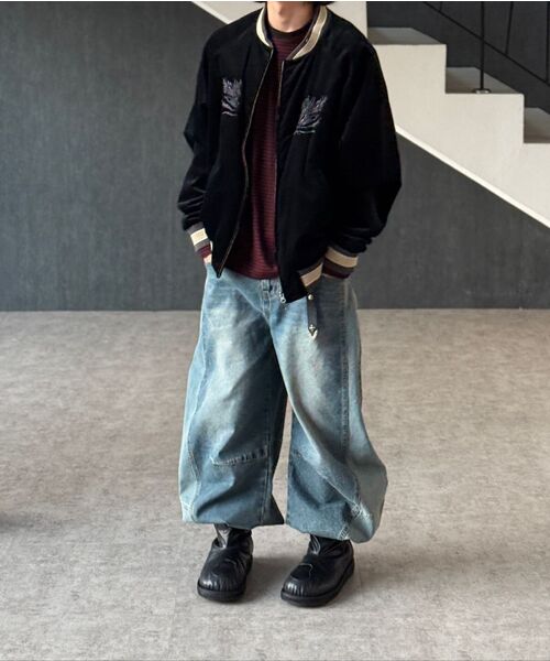 LEARVE(ルアブ)の「スプリットアークカーブデニムパンツ(デニムパンツ・メンズ・その他・S/M/L/XL)」の6枚目の写真