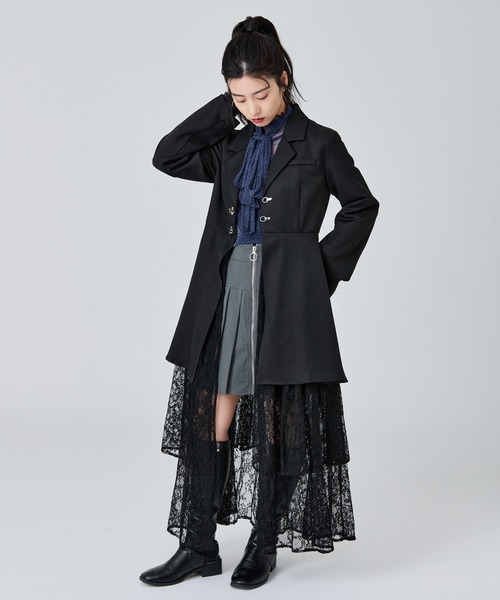 ファイヤーマンジャケットワンピース（ワンピース）｜Ellno de Mavie