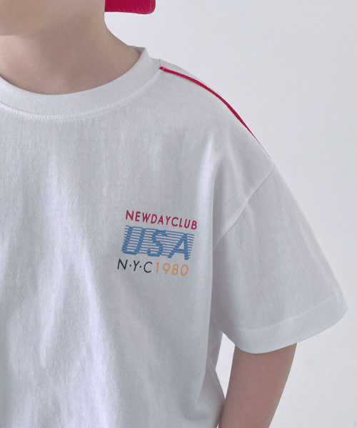 BERRYCLOSET(ベリークローゼット)の「USA リスペック バンパルティ(Tシャツ/カットソー・レディース・ホワイト・7号/15号/11号/9号/13号/17号/19号)」の2枚目の写真