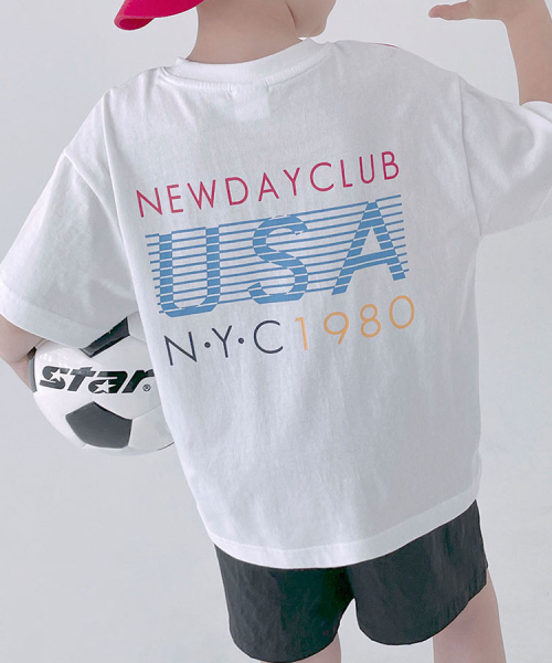 BERRYCLOSET(ベリークローゼット)の「USA リスペック バンパルティ(Tシャツ/カットソー・レディース・ホワイト・7号/15号/11号/9号/13号/17号/19号)」の5枚目の写真