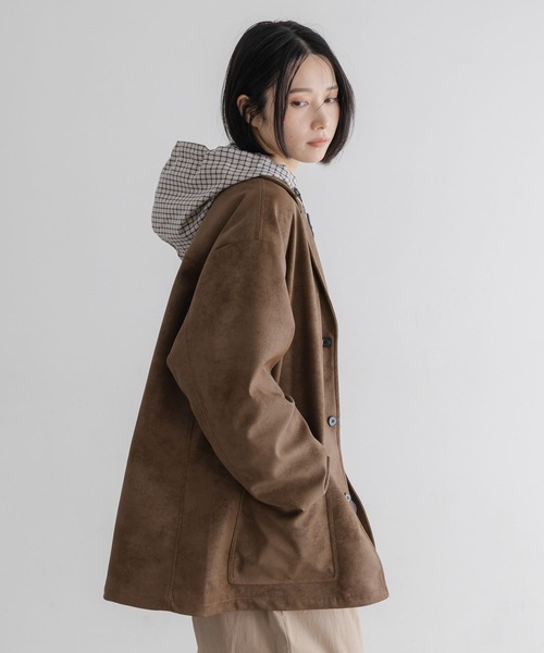 LOWRYS FARM（ローリーズファーム）の「【LFM(U)】ボンデッドレザージャケット　 645011（テーラードジャケット・メンズ・ブラック/ブラウン・MEDIUM/LARGE）」の20枚目の写真