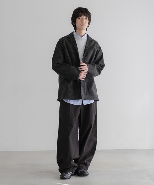 LOWRYS FARM（ローリーズファーム）の「【LFM(U)】ボンデッドレザージャケット　 645011（テーラードジャケット・メンズ・ブラック/ブラウン・MEDIUM/LARGE）」の18枚目の写真