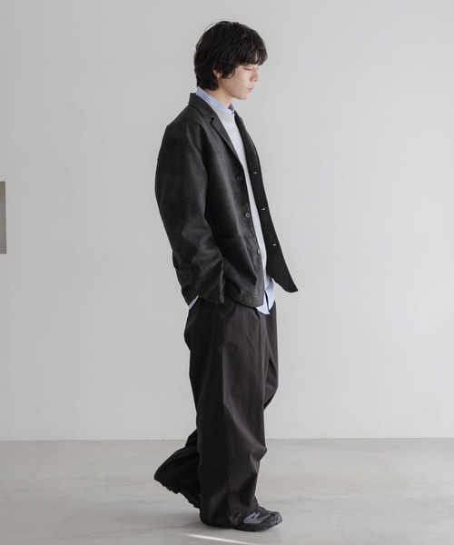 LOWRYS FARM（ローリーズファーム）の「【LFM(U)】ボンデッドレザージャケット　 645011（テーラードジャケット・メンズ・ブラック/ブラウン・MEDIUM/LARGE）」の17枚目の写真