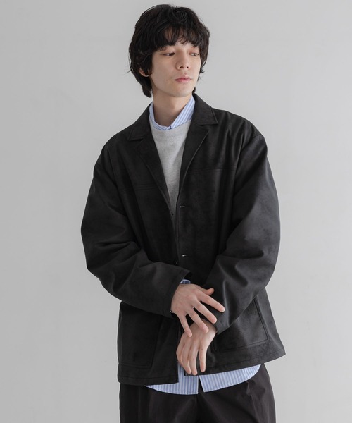 LOWRYS FARM（ローリーズファーム）の「【LFM(U)】ボンデッドレザージャケット　 645011（テーラードジャケット・メンズ・ブラック/ブラウン・MEDIUM/LARGE）」の15枚目の写真