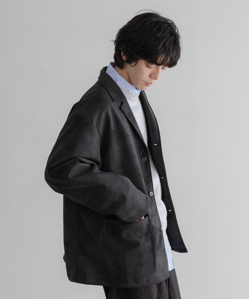 LOWRYS FARM（ローリーズファーム）の「【LFM(U)】ボンデッドレザージャケット　 645011（テーラードジャケット・メンズ・ブラック/ブラウン・MEDIUM/LARGE）」の14枚目の写真