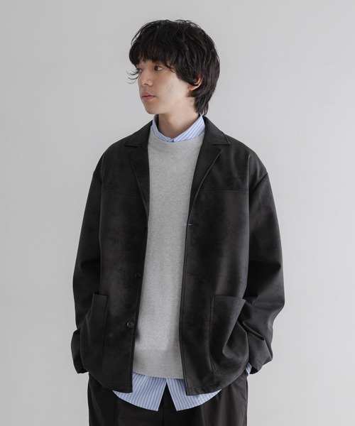 LOWRYS FARM（ローリーズファーム）の「【LFM(U)】ボンデッドレザージャケット　 645011（テーラードジャケット・メンズ・ブラック/ブラウン・MEDIUM/LARGE）」の13枚目の写真