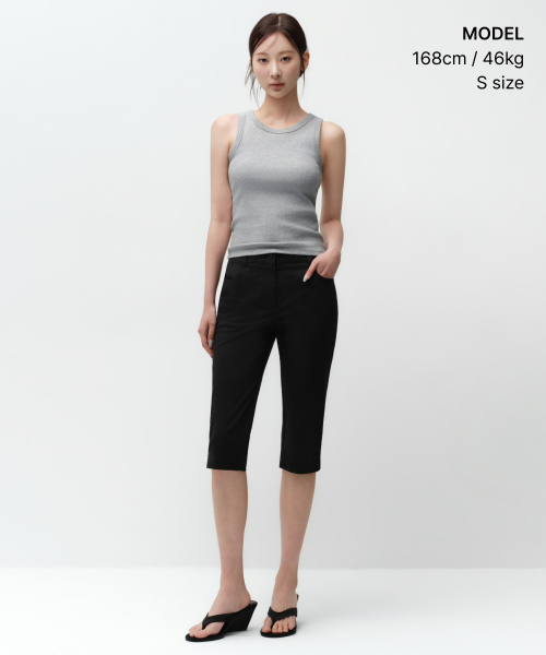 MUSINSA STANDARD WOMAN（ムシンサスタンダードウーマン）の「ウィメンズエッセンシャルタンクトップ [ミディアムグレー]（Tシャツ/カットソー・レディース・その他・LARGE/SMALL/MEDIUM/X-SMALL）」の5枚目の写真