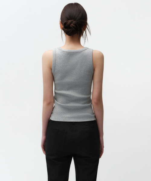 MUSINSA STANDARD WOMAN（ムシンサスタンダードウーマン）の「ウィメンズエッセンシャルタンクトップ [ミディアムグレー]（Tシャツ/カットソー・レディース・その他・LARGE/SMALL/MEDIUM/X-SMALL）」の6枚目の写真