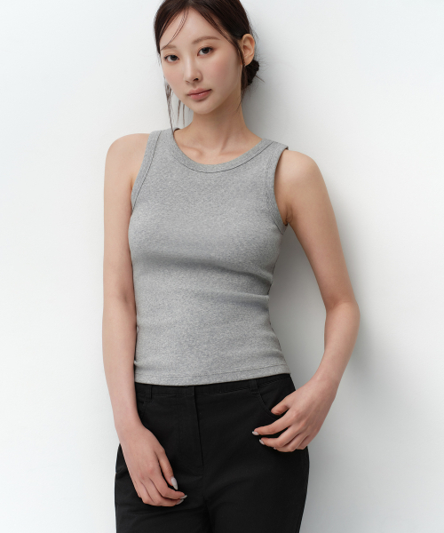 MUSINSA STANDARD WOMAN（ムシンサスタンダードウーマン）の「ウィメンズエッセンシャルタンクトップ [ミディアムグレー]（Tシャツ/カットソー・レディース・その他・LARGE/SMALL/MEDIUM/X-SMALL）」の7枚目の写真