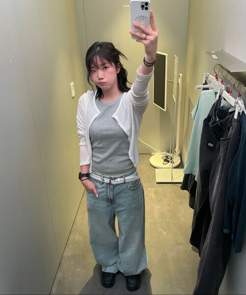 MUSINSA STANDARD WOMAN（ムシンサスタンダードウーマン）の「ウィメンズエッセンシャルタンクトップ [ミディアムグレー]（Tシャツ/カットソー・レディース・その他・LARGE/SMALL/MEDIUM/X-SMALL）」の10枚目の写真