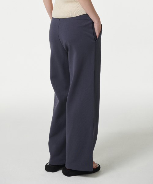 MUSINSA STANDARD WOMAN（ムシンサスタンダードウーマン）の「ウィメンズフラットテリー ワイドラウンジ スウェットパンツ [ブルーグレー]（スウェットパンツ・レディース・その他・LARGE/MEDIUM/SMALL/X-SMALL）」の3枚目の写真