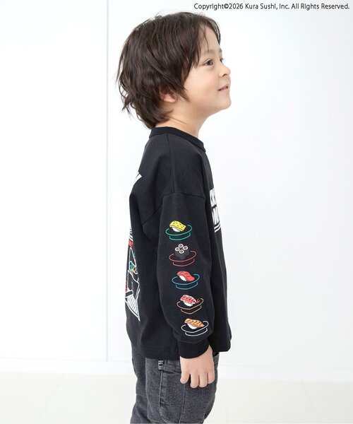 BREEZE(ブリーズ)の「【リンク】防汚加工 くら寿司コラボ 4柄4色Tシャツ(Tシャツ/カットソー・キッズ・ネイビー/オフホワイト/ライム/ブラック・110/100/90/80/140/130/120)」の8枚目の写真