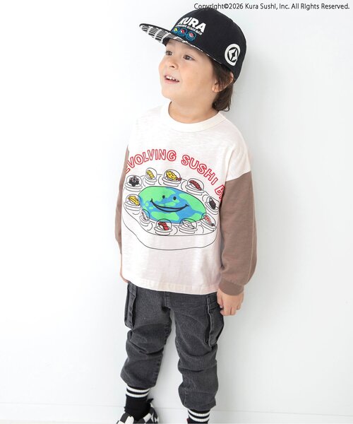 BREEZE(ブリーズ)の「【リンク】防汚加工 くら寿司コラボ 4柄4色Tシャツ(Tシャツ/カットソー・キッズ・ネイビー/オフホワイト/ライム/ブラック・110/100/90/80/140/130/120)」の13枚目の写真