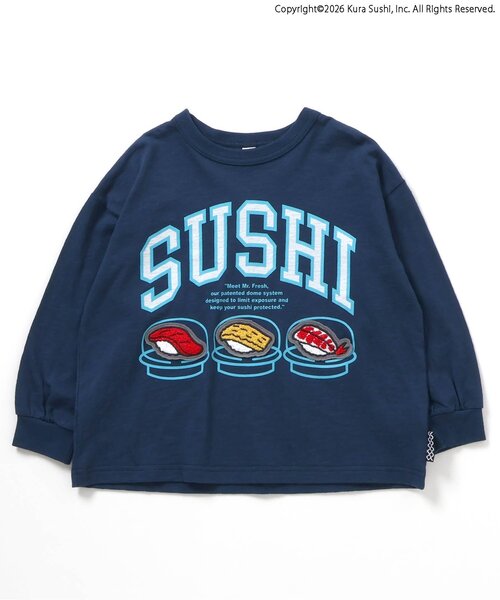 BREEZE(ブリーズ)の「【リンク】防汚加工 くら寿司コラボ 4柄4色Tシャツ(Tシャツ/カットソー・キッズ・ネイビー/オフホワイト/ライム/ブラック・110/100/90/80/140/130/120)」の17枚目の写真