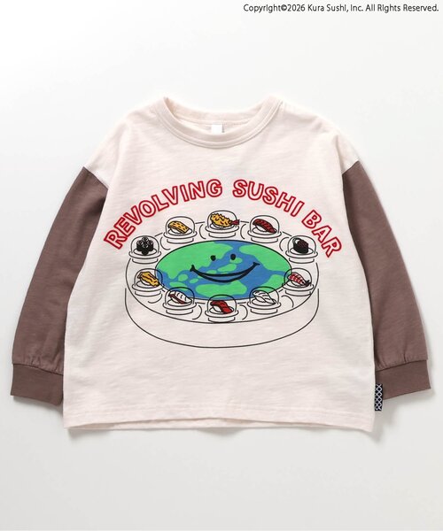 BREEZE(ブリーズ)の「【リンク】防汚加工 くら寿司コラボ 4柄4色Tシャツ(Tシャツ/カットソー・キッズ・ネイビー/オフホワイト/ライム/ブラック・110/100/90/80/140/130/120)」の11枚目の写真