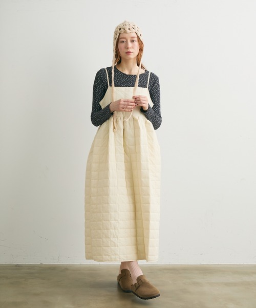 Crisp（クリスプ）の「リブフラワーTシャツ（Tシャツ/カットソー・レディース・ダークグレー/アイボリー・FREE）」の11枚目の写真