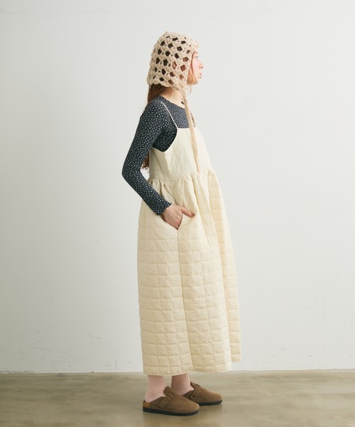 Crisp（クリスプ）の「リブフラワーTシャツ（Tシャツ/カットソー・レディース・ダークグレー/アイボリー・FREE）」の12枚目の写真