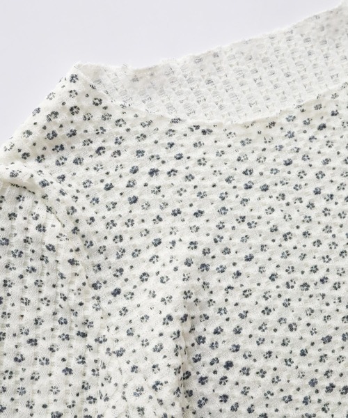 Crisp（クリスプ）の「リブフラワーTシャツ（Tシャツ/カットソー・レディース・ダークグレー/アイボリー・FREE）」の22枚目の写真