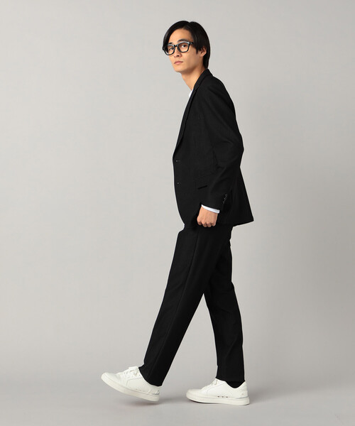 COMME CA MEN(コムサメン)の「【接触冷感】【セットアップ対応】4WAYストレッチデニムライクジャージー テーラードジャケット(テーラードジャケット・メンズ・ブラック/ネイビー・L/M/S)」の19枚目の写真