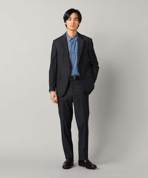 COMME CA MEN(コムサメン)の「【接触冷感】【セットアップ対応】4WAYストレッチデニムライクジャージー テーラードジャケット(テーラードジャケット・メンズ・ブラック/ネイビー・L/M/S)」の17枚目の写真