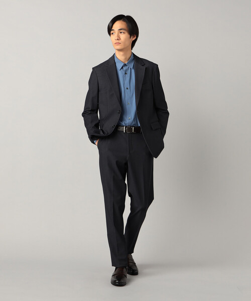 COMME CA MEN(コムサメン)の「【接触冷感】【セットアップ対応】4WAYストレッチデニムライクジャージー テーラードジャケット(テーラードジャケット・メンズ・ブラック/ネイビー・L/M/S)」の16枚目の写真