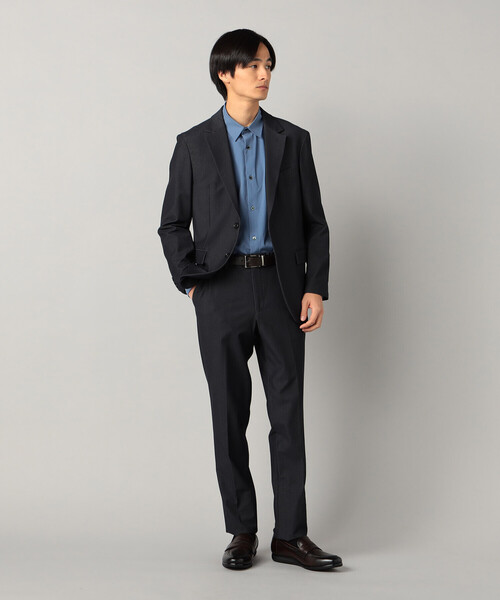 COMME CA MEN(コムサメン)の「【接触冷感】【セットアップ対応】4WAYストレッチデニムライクジャージー テーラードジャケット(テーラードジャケット・メンズ・ブラック/ネイビー・L/M/S)」の15枚目の写真