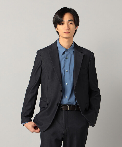 COMME CA MEN(コムサメン)の「【接触冷感】【セットアップ対応】4WAYストレッチデニムライクジャージー テーラードジャケット(テーラードジャケット・メンズ・ブラック/ネイビー・L/M/S)」の14枚目の写真