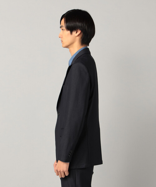 COMME CA MEN(コムサメン)の「【接触冷感】【セットアップ対応】4WAYストレッチデニムライクジャージー テーラードジャケット(テーラードジャケット・メンズ・ブラック/ネイビー・L/M/S)」の12枚目の写真