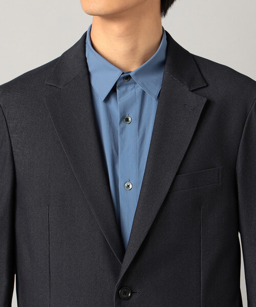 COMME CA MEN(コムサメン)の「【接触冷感】【セットアップ対応】4WAYストレッチデニムライクジャージー テーラードジャケット(テーラードジャケット・メンズ・ブラック/ネイビー・L/M/S)」の10枚目の写真
