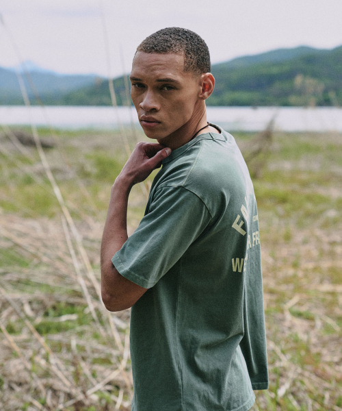 FAKE CAMPER（フェイクキャンパー）の「ピグメントタイガーオリジナルヴィンテージ半袖Tシャツ[KHAKI]（Tシャツ/カットソー・メンズ・カーキ・SMALL/MEDIUM/LARGE/X-LARGE）」の5枚目の写真