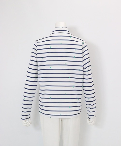 Picone CLUB（ピッコーネクラブ）の「UV速乾ボーダーカノコプルオーバー（Tシャツ/カットソー・レディース・ネイビー/オレンジ/ライトグレー/グリーン・13号/11号/9号）」の9枚目の写真