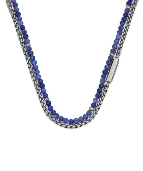 EMPORIO ARMANI(エンポリオアルマーニ)の「エンポリオ・アルマーニ アクセサリー メンズ ネックレス シルバー EGS3312040(ネックレス・メンズ・マルチ・FREE)」の3枚目の写真
