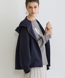 NICOLE white | フードジップパーカー(パーカー)