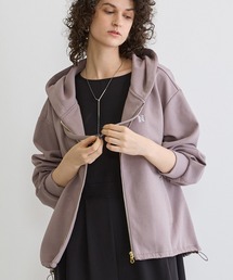 NICOLE white | フードジップパーカー(パーカー)