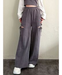 RESEXXY | サイドリボンスウェットパンツ【セットアップ着用可能】(その他パンツ)